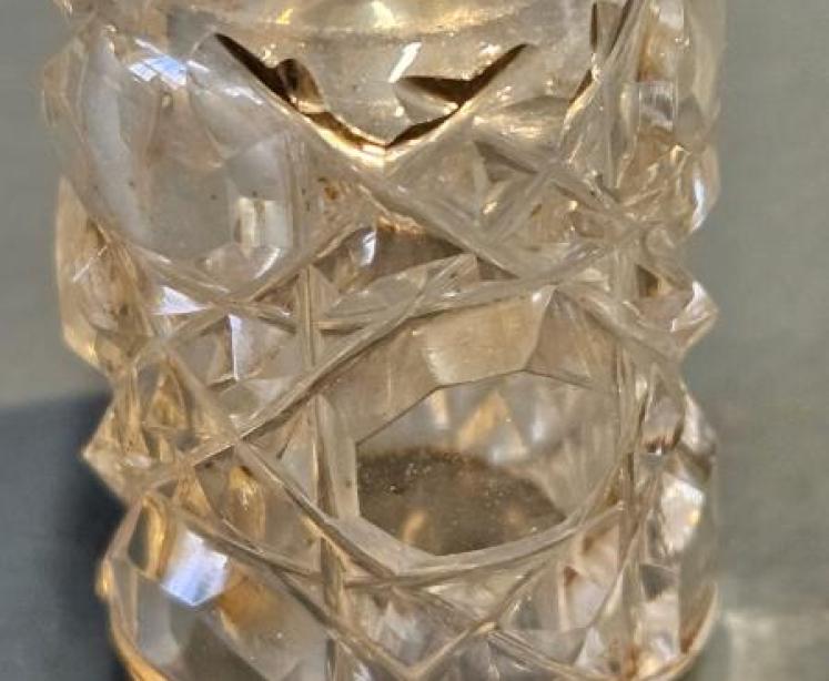 Victorian Silver Gilt Top Scent Bottle - Image 5