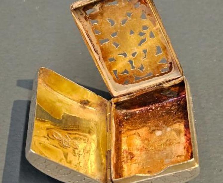 Fine Quality Georgian Silver Vinaigrette - Image 4