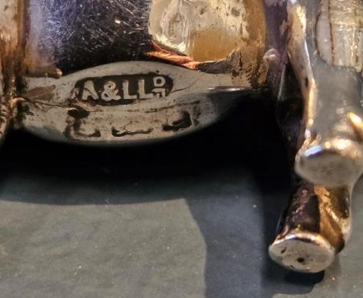 Edwardian Silver Pig Pin Cushion by Adie & Lovekin - Image 5