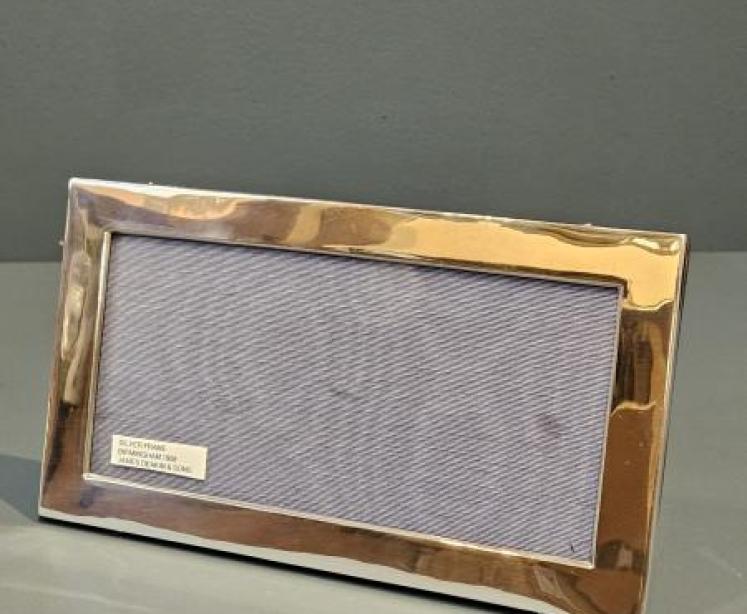 Edwardian Silver Landscape Photo Frame - Image 1