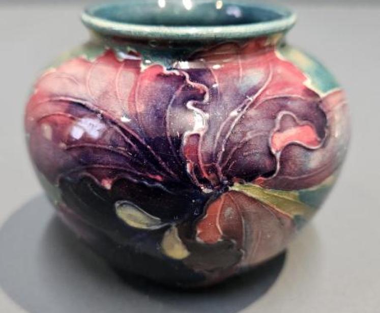 Small Early Moorcroft Orchid Vase - Image 1
