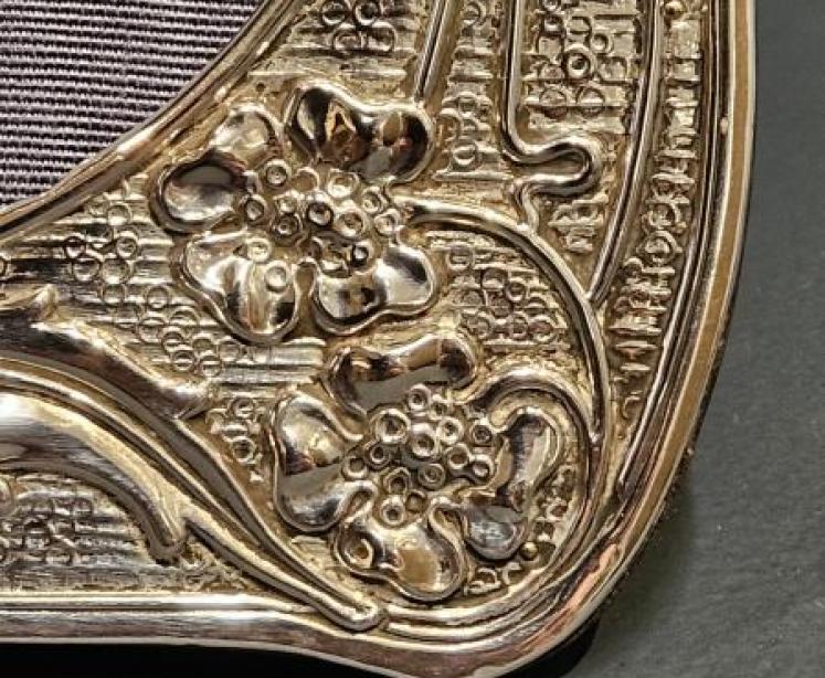 Edwardian Art Nouveau Silver Photo Frame - Image 4