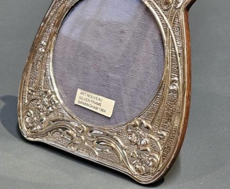 Edwardian Art Nouveau Silver Photo Frame - Image 6