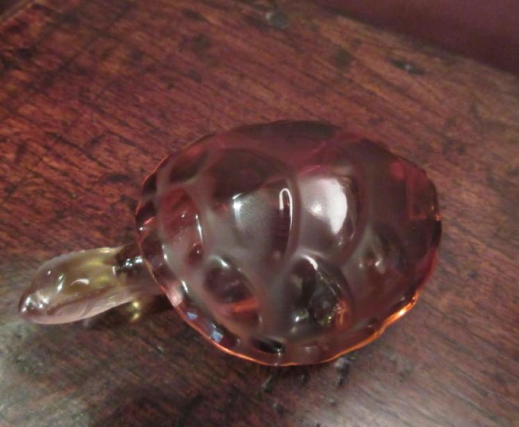 Lalique Amber Opalescent Turtle - Image 3