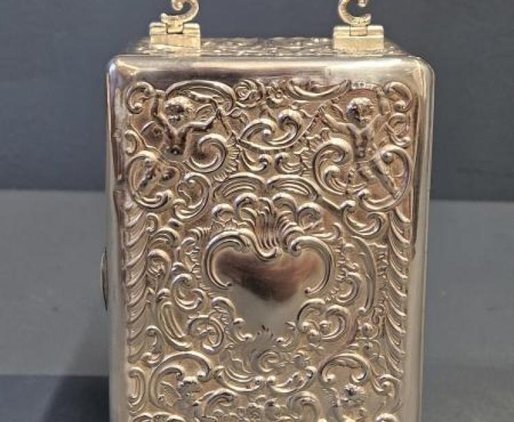 Superb Victorian Silver Carriage Clock by William Comyns - Image 3