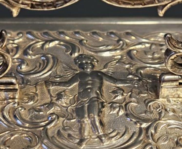 Superb Victorian Silver Carriage Clock by William Comyns - Image 7