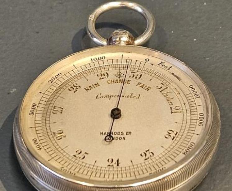 Harrods Silver Pocket Barometer - Image 3