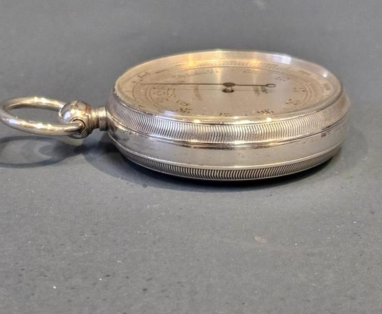Harrods Silver Pocket Barometer - Image 4
