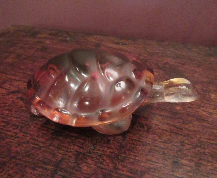 Lalique Amber Opalescent Turtle - Image 5