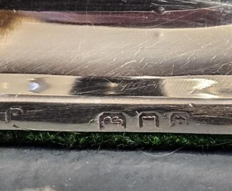 Engine Turned Silver Perpetual Desk Calendar - Image 5