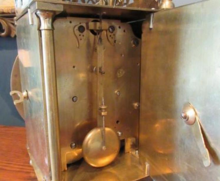 Regency Period Double Fusee Lantern Clock - Image 4