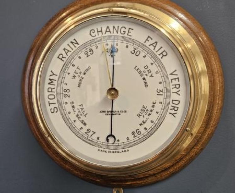Victorian London Ships Bulk Head Barometer - Image 1
