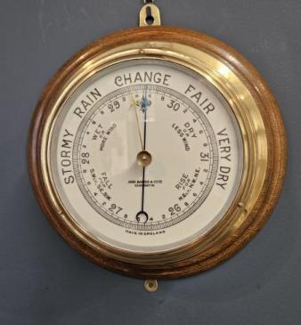 Victorian London Ships Bulk Head Barometer