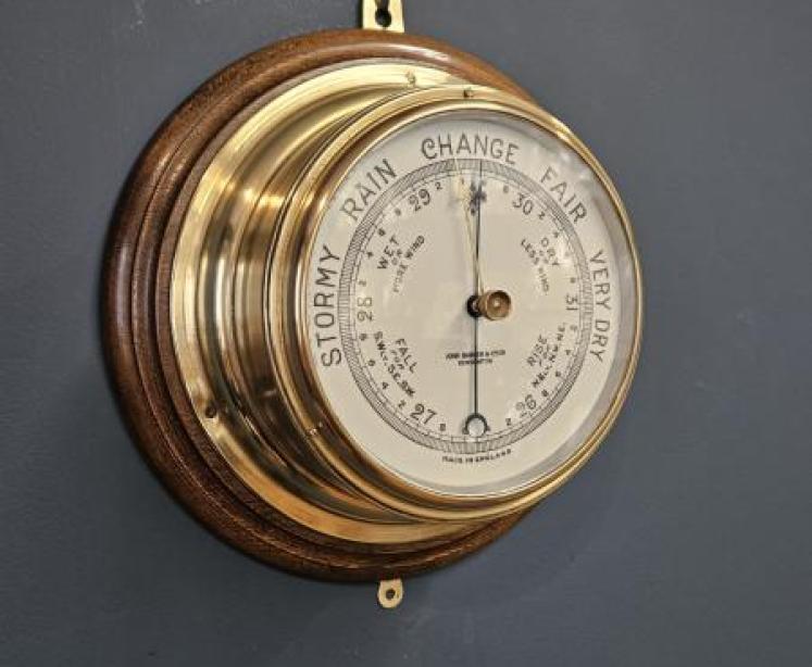Victorian London Ships Bulk Head Barometer - Image 2