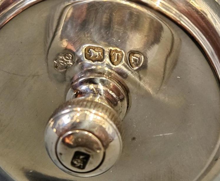 Victorian Silver And Cut Crystal  Pepper Grinder - Image 4