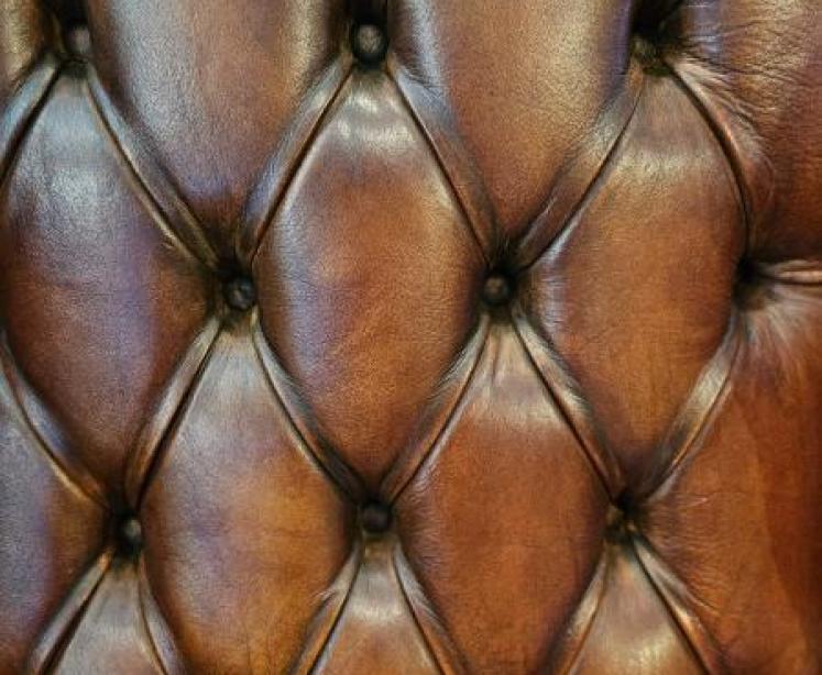 Wing Back Leather Arm Chair - Image 6