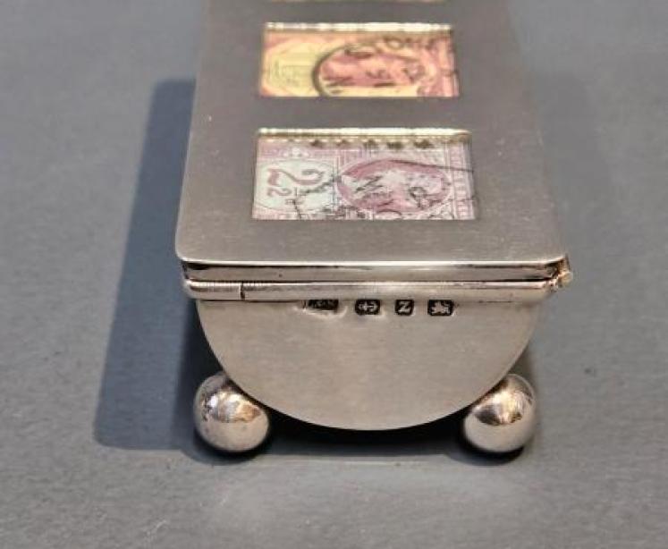 Victorian Silver Triple Stamp Box - Image 4