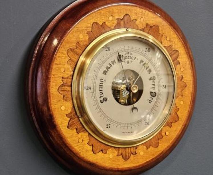 Edwardian Inlaid Barometer - Image 5
