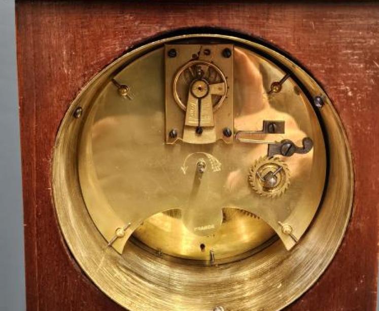 Edwardian Inlaid Mahogany Miniature Longcase Clock - Image 6