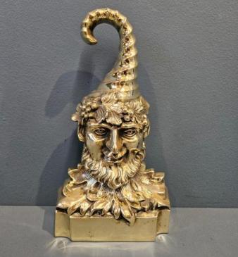 Victorian Brass Door Stop
