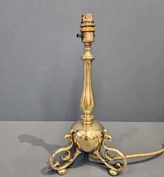 Edwardian Brass Table Lamp