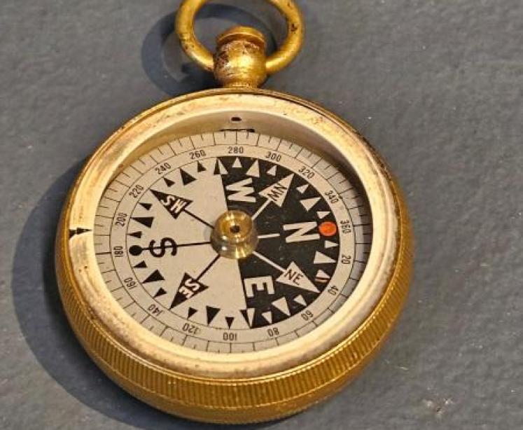 Edwardian Pocket Barometer, Compass and Thermometer Set - Image 3