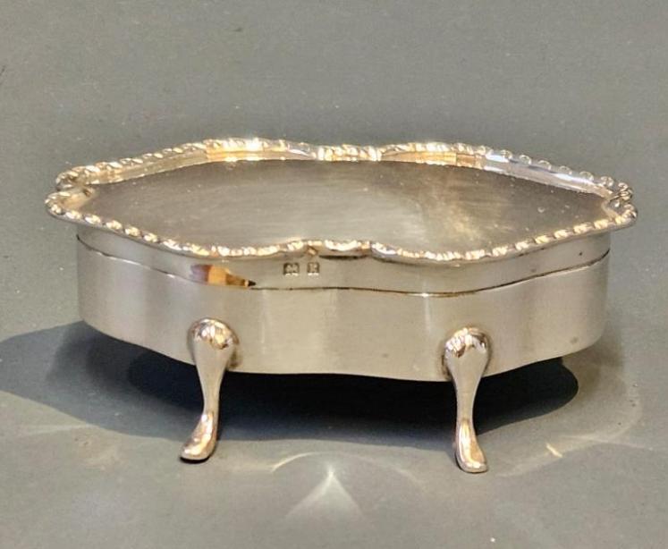 Edwardian Silver Trinket Box - Image 1