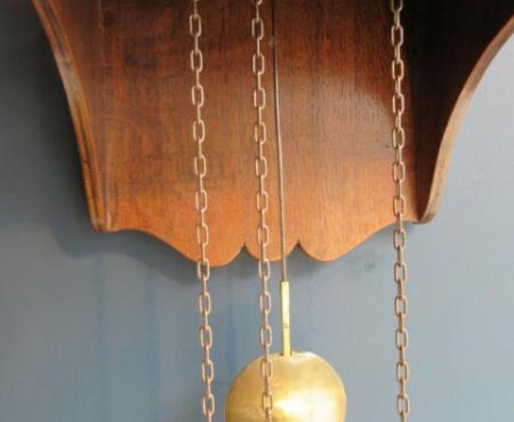 Late 18th Century Inlaid Shropshire Hooded Wall Clock - Image 3