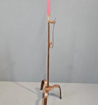 Georgian Floor Standing Rush Light 