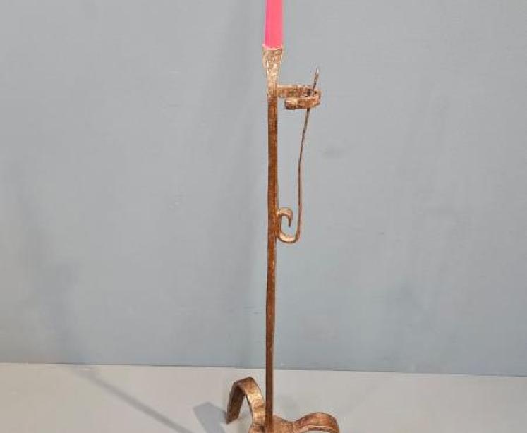 Georgian Floor Standing Rush Light  - Image 2