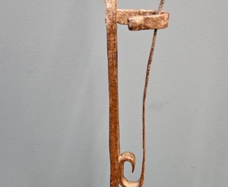 Georgian Floor Standing Rush Light  - Image 6