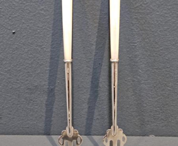 Pair of Silver Olive Forks  - Image 4