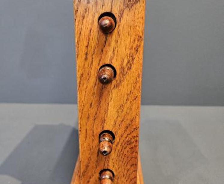 Edwardian Oak Perpetual Desk Calendar - Image 2