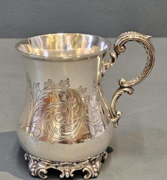 Early Victorian Sheffield Silver Tankard