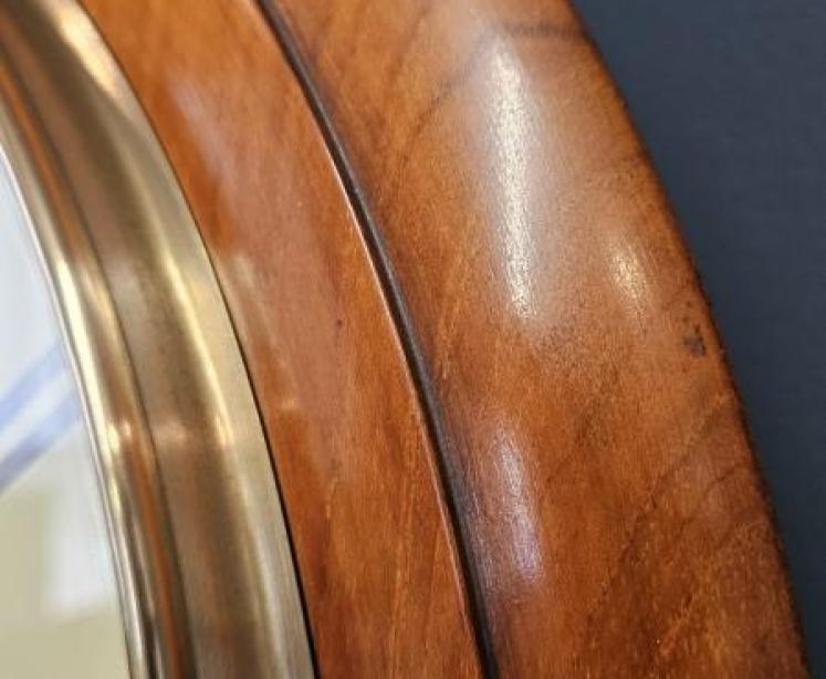 Edwardian Walnut Cased English Dial Clock - Image 3