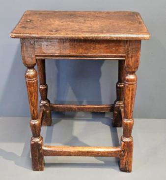 George II Oak Joint Stool