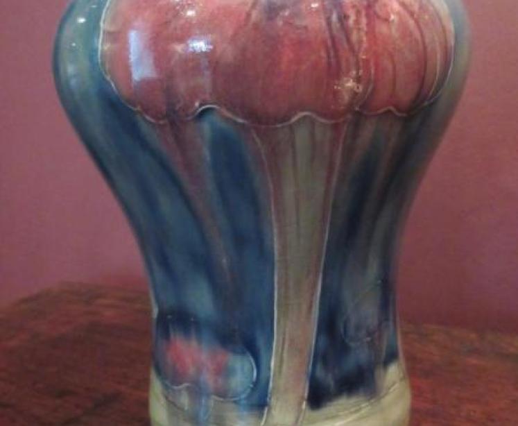 Superb Art Nouveau Moorcroft Claremont Shaped Vase - Image 2