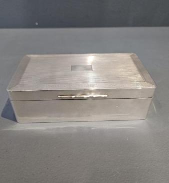Superb Engine Turned George V Silver Box
