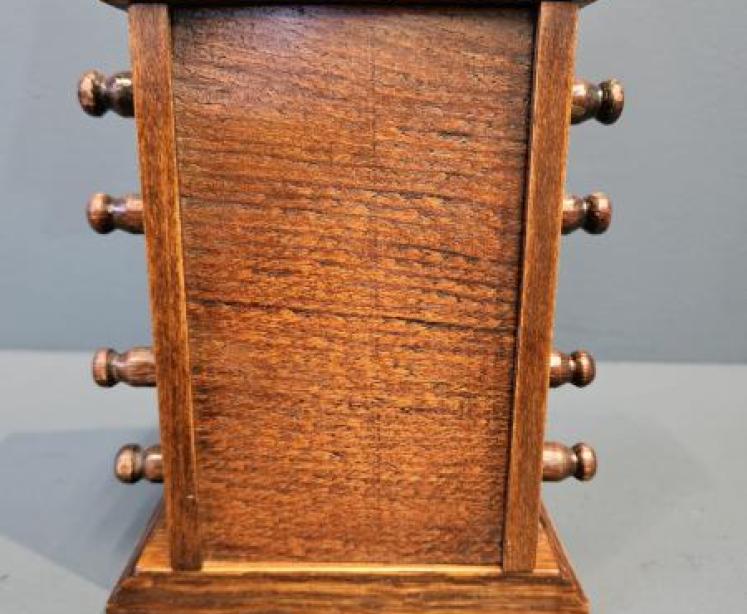 Small Edwardian Oak Perpetual Desk Calendar - Image 3