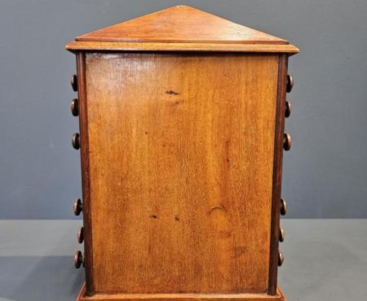 Large Edwardian Walnut Perpetual Desk Calendar  - Image 2