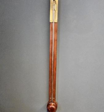Early Victorian Dunn of Edinburgh Mahogany Stick Barometer 