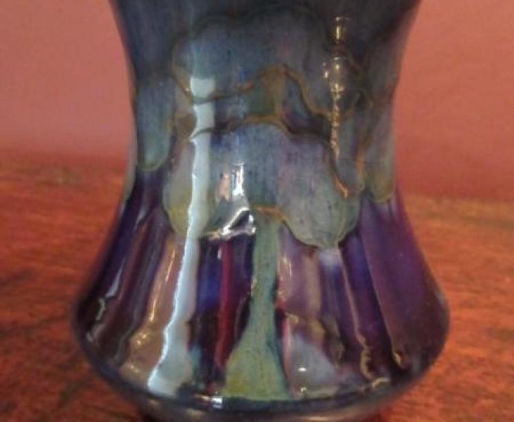 Moorcroft Moonlit Blue Flared Neck Vase - Image 2