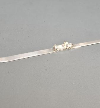Unusual Silver Ski Paper Knife