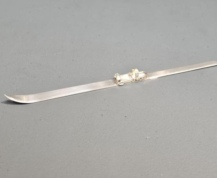 Unusual Silver Ski Paper Knife - Image 1