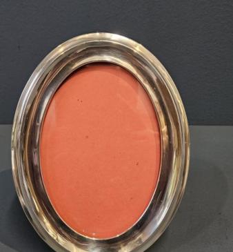 George V Oval Silver Photo Frame