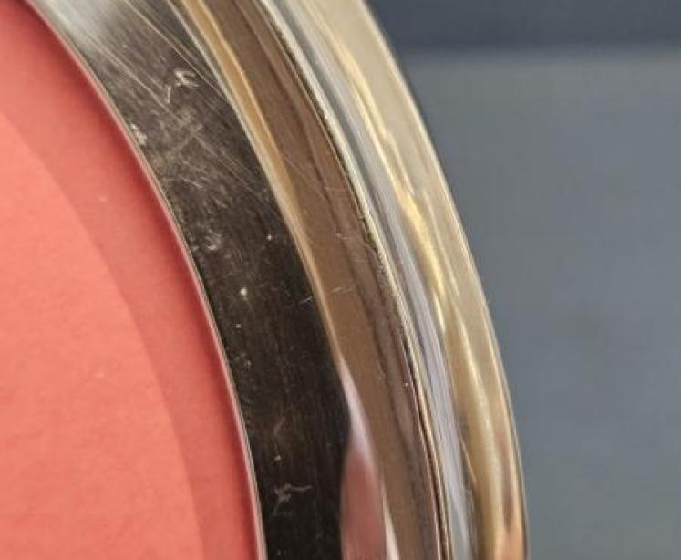 George V Oval Silver Photo Frame - Image 3