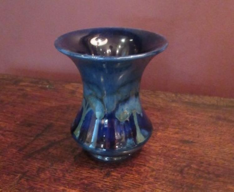 Moorcroft Moonlit Blue Flared Neck Vase - Image 5