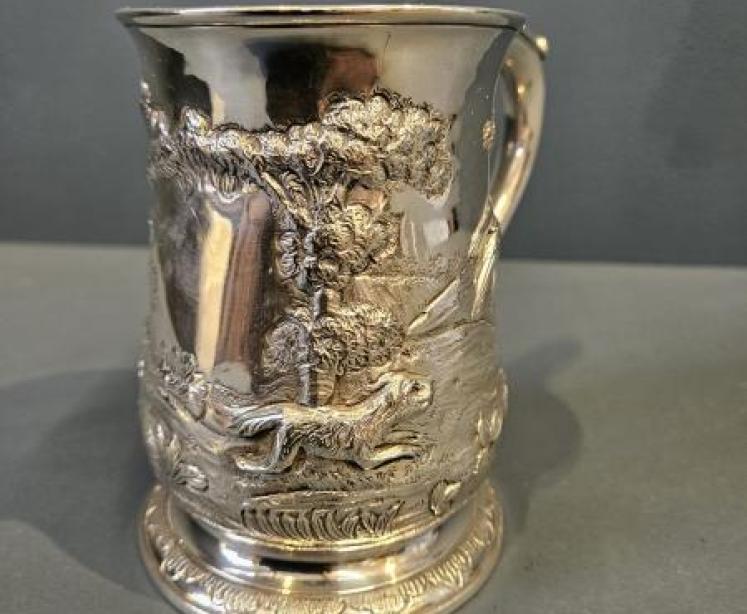 Georgian Exeter Silver Tankard - Image 4