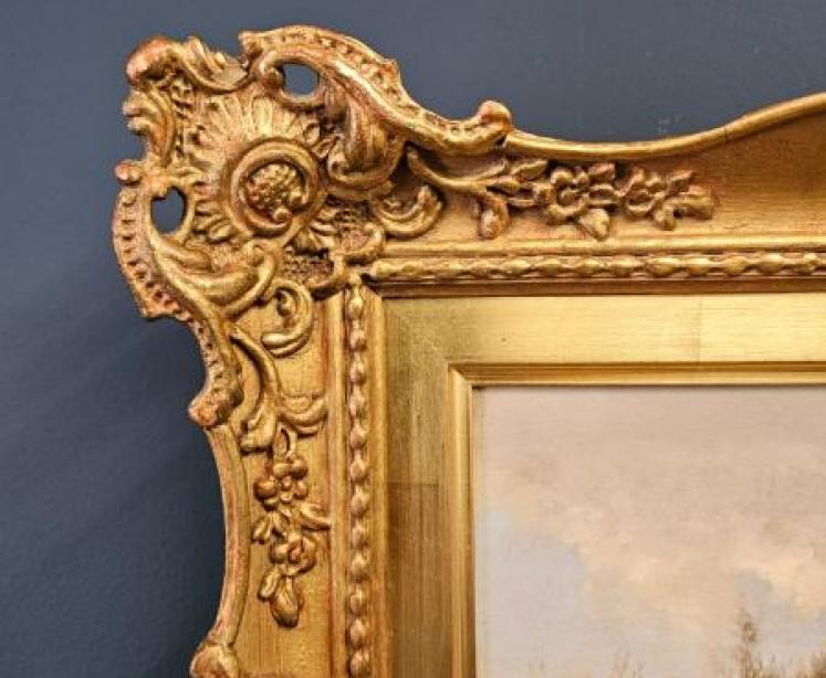 Victorian Oil on Board by Jef Van Leemputten - Image 3