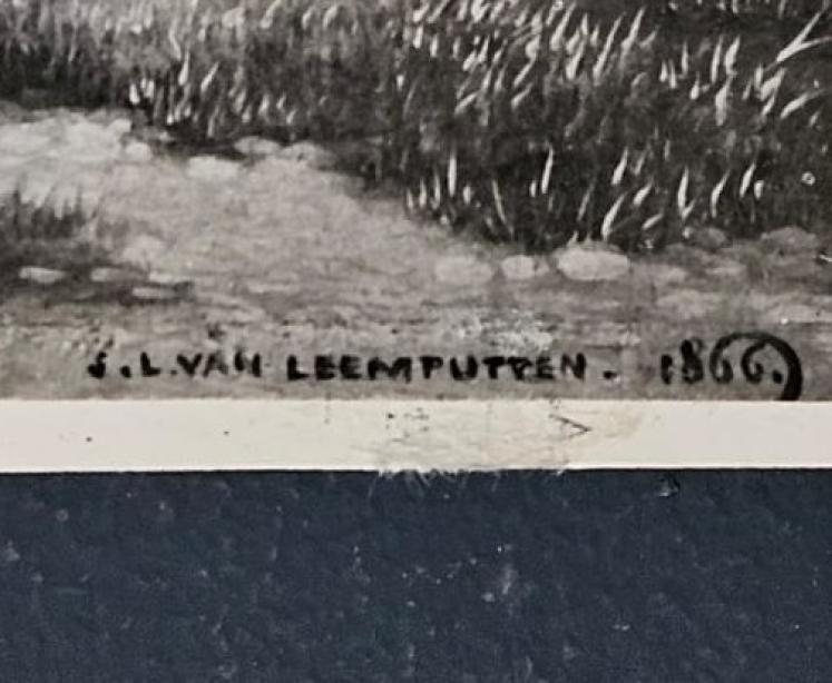 Victorian Oil on Board by Jef Van Leemputten - Image 7